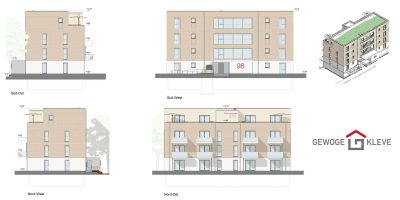 Hochwertige 2-Zimmer-Neubauwohnungen im Erdgeschoss, 47533 Kleve, Erdgeschosswohnung